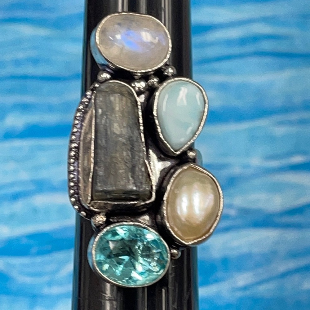 Multi Gem Ring - image 8